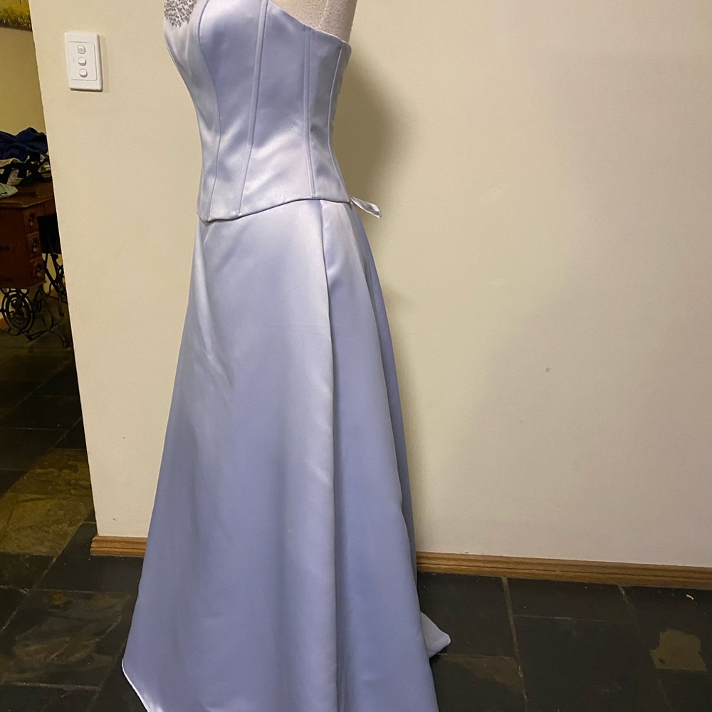 Ice Blue Bridal or Formal Corset Style Gown size 10 - Picture 1 of 13